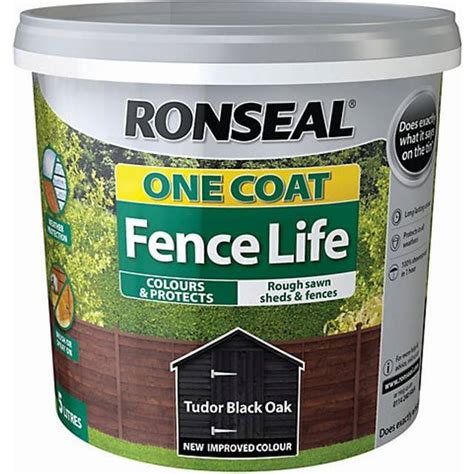 ronseal fence paint black